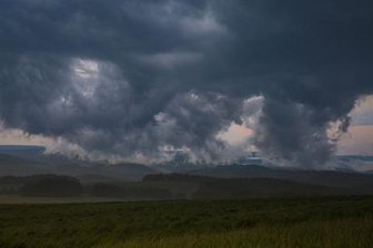Schwere Unwetter ziehen über das Erzgebirge - 