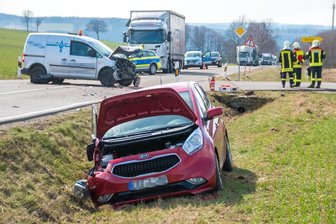 Schwerer Unfall auf B 101 -
