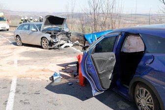Schwerer Unfall zwischen Marbach und Leubsdorf - 