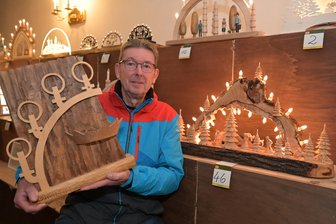 Schwibbogenkönig 2019 gekürt - Er ist der Schwibbogenkönig 2019: Ralf Köhler aus Stollberg.
