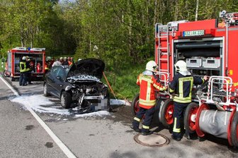Seat brennt in Wildbach -