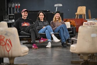 Sechs Chemnitzer Clubs, eine Nacht und die Chance auf ein goldenes Ticket - Drei Vertreter und Vertreterinnen von drei Clubs: Christian Jöst (Lokomov), Maria LLera Perez (Atomino) und Isabel Horn (Weltecho).