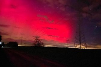 Steve Mucha glückten am Sonntagabend Polarlichter-Aufnahmen in Seifersbach