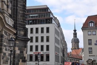 Im Schatten der Frauenkirche: Der Salon von Brockmann und Knödler im Dresdner Stadtzentrum.
