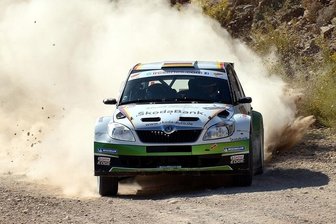 Sepp Wiegand in der Rallye-Weltmeisterschaft WRC - Sepp Wiegand im Skoda Fabia S2000 bei der Rallye Zypern.