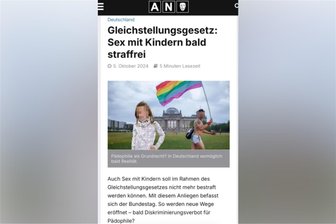 Sex mit Kindern straffrei? Das steckt hinter der Falschmeldung, die durchs Netz geistert - Reißerische Aufmachung: Diese Geschichte um angeblich bald straffreien Sex mit Kindern macht gerade im Netz die Runde.