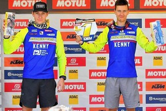 Sherco-Duo bleibt Maß aller Dinge - Wie in bislang jedem Rennen der Saison machten Luca Fischeder (r.) und Jeremy Sydow Platz 1 und 2 unter sich aus. 