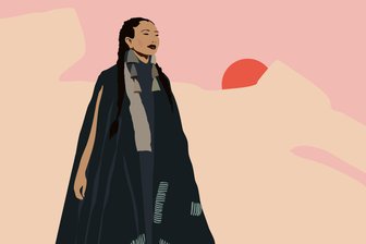 „Sie hatten keine Angst vor Ablehnung“: Neue Ausstellung in Meerane zeigt ikonische Frauen - „Pocahontas“ von Nele Pye: Sie ist eine der Frauen, die in der Ausstellung zu sehen sind.