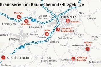 Sieben Brandserien halten die Polizei auf Trab -