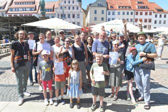 Sieger beim Stadtradeln in Freiberg geehrt - 