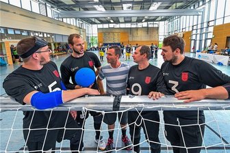Silbermedaille als Optimum der Saison - Das Chemnitzer Team mit André Platen, Oliver Hörauf, Trainer Sascha Timaeus, Lars Geithner und Rouwen Schetelich (v. l.). Es fehlt Martin Burkhardt