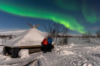 Skandinavische Highlights in der Stadthalle von Limbach-Oberfrohna - Nordlicht bei Kilpisjärvi.