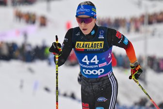 Ski-WM in Trondheim: Katharina Hennig glücklich mit Platz sieben und voller Hoffnung für den Teamsprint mit Laura Gimmler - Die Erzgebirgerin Katharina Hennig müht sich bei Dauerschneefall und wird am Ende Siebente.