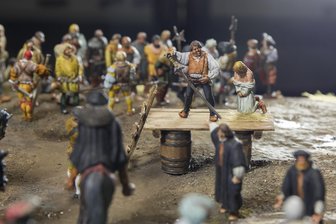 So entstehen Aufstände: Zwickauer Museum erklärt Revolutionen an einem Beispiel von vor 500 Jahren - Ein Höhepunkt der Ausstellung in den Priesterhäuser ist dieses Zinnfiguren-Diorama.