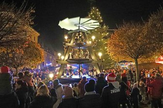 So lief das Pyramidenanschieben in Crimmitschau -