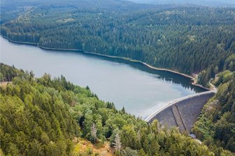 So schützt sich Sachsen vor Hochwasser - Die Talsperre in Sosa dient dem Hochwasserschutz im Westerzgebirge. Erbaut wurde sie zwischen 1949 und 1952.
