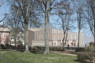 So soll das neue Kulturhaus in Zschopau aussehen - Das Konzept für den Bürgersaal (Mitte, links) fand im Stadtrat fraktionsübergreifend Zustimmung. Im Saal (rechts) sollen rund 400 Besucher Platz finden.