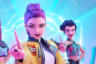 So viele Abrufe zählen die "Demon Hunters" nach einem Jahr - Die Band Huntrix im Animationsfilm "KPop Demon Hunters". (Netflix-Handout)