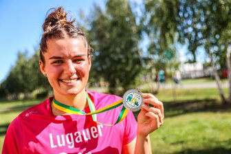 So viele Teilnehmer wie noch nie: Rekord beim Lugauer Lauftag - Nina Reißberg absolvierte die Runde über 9,6 km mit neuer persönlicher Bestzeit.