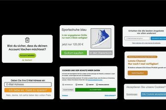 So werden Sie im Internet manipuliert - Einige Beispiele für Dark Patterns: Gearbeitet wird mit Psycho-Tricks, deren Wirkung erprobt ist. 