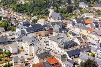 So will Zschopau die Energiewende meistern - Blick auf den Stadtkern.