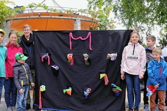 Sockentheater als Dankeschön -