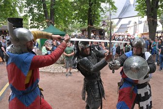 Sommerhitze am Wochenende: Das sind die Open-Air-Ausflugstipps fürs Erzgebirge - Zum Altstadtfest in Stollberg veranstaltet der Thüringer Ritterorden am Samstag und Sonntag Schauvorführungen.