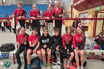 Sommernorm für Landeskader erreicht: Mylauer Kufenflitzer überzeugen auch neben dem Eis - Auf dem ist Foto das komplette Mylauer Team im Chemnitzer Sportforum.