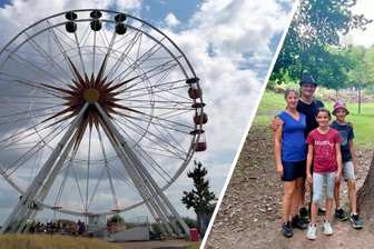 Sonnenlandpark: Auch mit 14 Jahren macht der Freizeitpark noch Spaß - Das Riesenrad: Das Wahrzeichen des Sonnenlandpark. Für Jan (11) und seine Familie darf aber auch der Wildpark nicht fehlen.