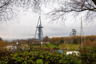 Sonnenlandpark Lichtenau: Verregneter Sommer, neue Attraktion und Hoffen auf den Winter - Neben dem Rutschenturm ist die Erlebnispyramide das neue Highlight im Sonnenlandpark.