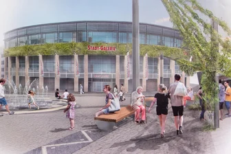 Sonnensegel, Wasserspiel und grüne Flächen: Wie junge Leute das Plauener Stadtzentrum attraktiver machen wollen - Ein begehbares Wasserspiel, mehr Sitzbänke sowie begrünte Fassaden, Masten und Sonnensegel sieht Lisa Große vor.