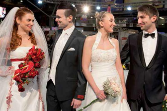 Soooo romantisch! - Romantik in der Messehalle verspricht die Schau "Heiraten und Feste".