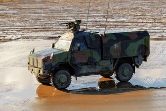 SPD offen für Panzerhilfe für die Ukraine - aber nicht allein - Ein geschütztes Transport-Fahrzeug der Bundeswehr vom Typ Dingo. Die Ukraine soll 50 Exemplare erhalten.