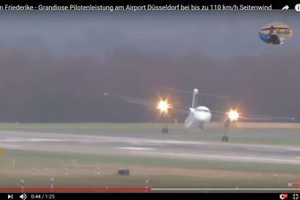 Spektakuläre Landung: Passagierflugzeug bietet "Friederike" Paroli -