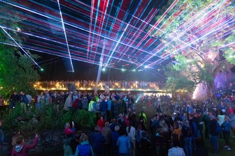 Spektakuläre Lasershow erzählt Mühlengeschichte in Auerswalde - 