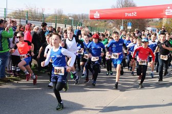 Spektakulärer Auftakt beim Sparkassencup: Flöhaer läuft mit gebrochener Schulter zum Sieg - Ansgar Hollstein vom KSV Flöha führt das Feld über 2 km an.