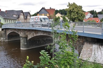 Sperrung der B 180 in Flöha angekündigt - Im Bereich der Kirchbrücke in Flöha wird die B 180 vom 7. bis 10. April gesperrt.
