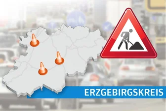 Sperrungen im Erzgebirge: Wo Autofahrer diese Woche nicht durchkommen - Im Erzgebirge sind wieder zahlreiche Straßen gesperrt.