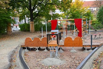 Spielplatz am Gerhart-Hauptmann-Platz in Chemnitz öffnet am Freitag – zumindest teilweise - Der „Gerri“, wie der Spielplatz auf dem Kaßberg heißt, kann in Teilen am Freitag wieder genutzt werden.