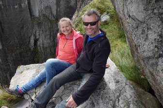 „Spionage“ überflüssig: Milkauer Volleyballer kommt als gegnerischer Trainer zum Heimspieltag der Frauen - Claudia und Karsten Mauksch, hier im Norwegen-Urlaub, sind seit 11 Jahren ein Ehepaar und gemeinsam beim Volleyball aktiv.