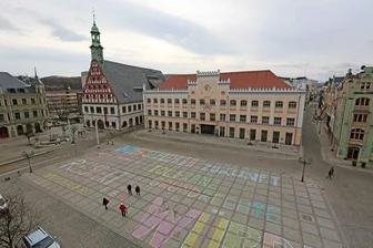 Spontane Kunstaktion gegen Sternmarsch in Zwickau -