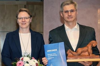 Sportförderpreis geht an Crimmitschauer Firma - Geschäftsführer Holger Ullmann und Prokuristin Monique Ullmann von der LTC Lufttechnik Crimmitschau mit dem Sportförderpreis.