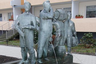 Springbrunnen an Katharinenstraße saniert - Der Bierbrauerbrunnen.