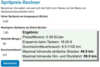 Mit dem Spritpreis-Rechner der Freien Presse können Sie selbst nachrechnen, ob sich die Fahrt bis nach Tschechien lohnt.