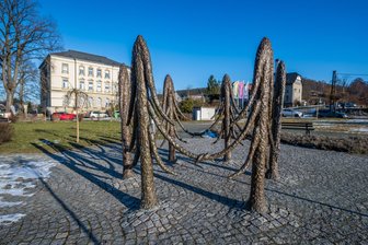 Stadt im Erzgebirge widmet weiteren Ort für Trauungen - Der Buntsockenpark in Thalheim ist nun auch Trauort.