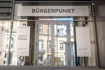 Stadt und Polizei kooperieren: Plauen eröffnet Bürgerpunkt im Stadtzentrum - Der Bürgerpunkt als gemeinsame Anlaufstelle von Stadt und Polizei ist im Landratsamtsgebäude untergebracht.