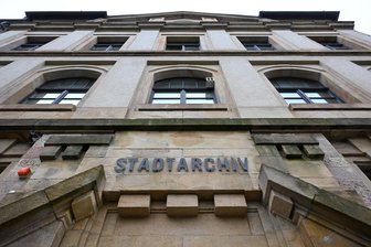 Stadtarchiv Chemnitz im März geschlossen - Der Eingang des Stadtarchivs Chemnitz.