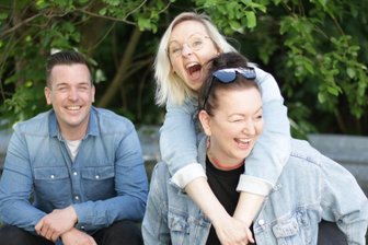 Stadtgeflüster: Gegen Sexismus in der Werbung! - Steve Rettcke, Franziska Grasshoff und Sandra Kothe (v.l.) treten für Frauenpower ein. 