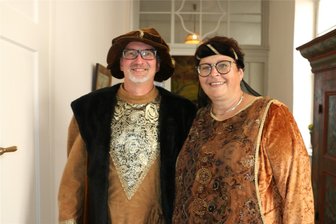Stadtjubiläum in Mühltroff: Luftwaffenmusikkorps-Konzert ausverkauft - Torsten Zimmermann und Heike Graap vom Festkomitee in Mühltroff.