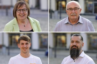 Stadtrat in Glauchau: Wo die komplette CDU-Fraktion einen AfD-Mann zum Vize-OB wählt - Sie übernehmen in Glauchau die Aufgabe des Vize-Oberbürgermeisters: Ines Springer, Roland Frenzel, Karl Morgenstern und Felix Weise (von oben links im Uhrzeigersinn).
